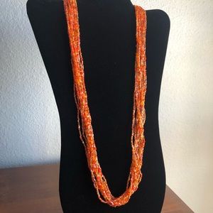 Colorful and Bright Glass Bead Necklace, NWOT By Coldwater Creek